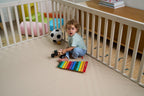 The Playroom | Baby Playpen With Mat | 5' x 7' Playpen & Mat Combo | Taupe Mat | Oat Playpen Bundle | Extra Large Play Pen, Baby-proof, Easy To Clean image 0
