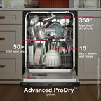KitchenAid 24" 360° Max Jets Third Rack Top Control Built-In Dishwasher with Advanced ProDry System and Ultra-bright LED Lighting image 1