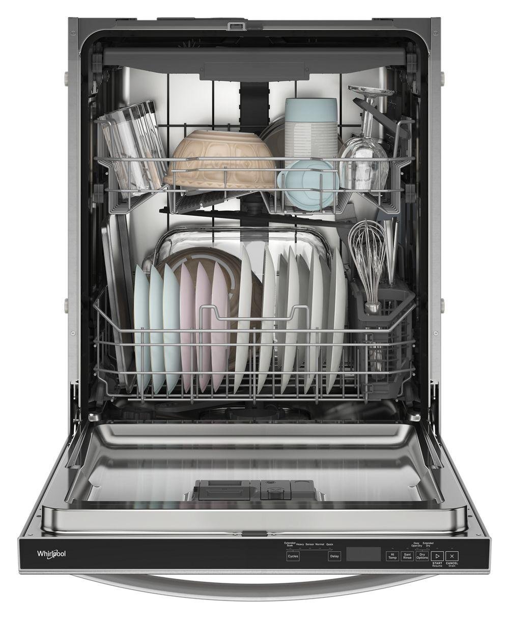 Whirlpool 24-Inch Top Control Dishwasher with Total Coverage Wash and Auto Open Air Dry In Fingerprint Resistant Stainless Steel image 1