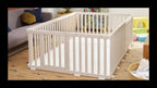Baby Playpen & Play Mat Set | Extra Large 5×7 ft Playpen & Play Mat Bundle | Premium Furniture-Style Play Yard | Non-Toxic Cushioned Baby Play Area image 0