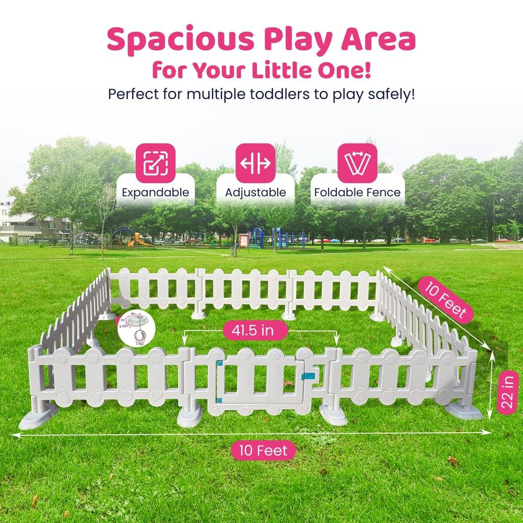 Area 10ft x 10ft Plastic Gate and Fences image 0