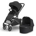 UPPAbaby CRUZ V3 Stroller + Bassinet Bundle - Jake (Charcoal) | 50 lb Seat, Bassinet V3, Overnight Sleep, UPF 50+, Air Mesh Mattress image 0