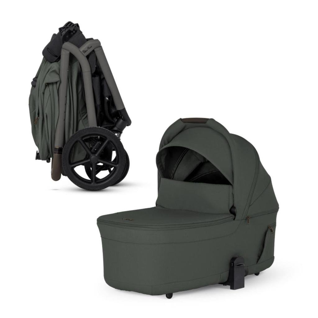 Silver Cross Breez Compact Stroller + Folding Bassinet Bundle image 2