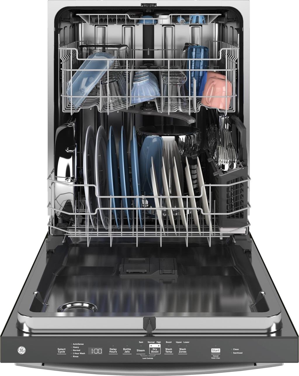 GE ENERGY STAR 24" Top Control Built-In Dishwasher with Sanitize Cycle image 0