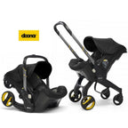 Doona Infant Car Seat & Stroller - Nitro Black - Infant - Rear-Facing 4-35 lbs - Integrated Wheels - Adjustable Handlebar image 0