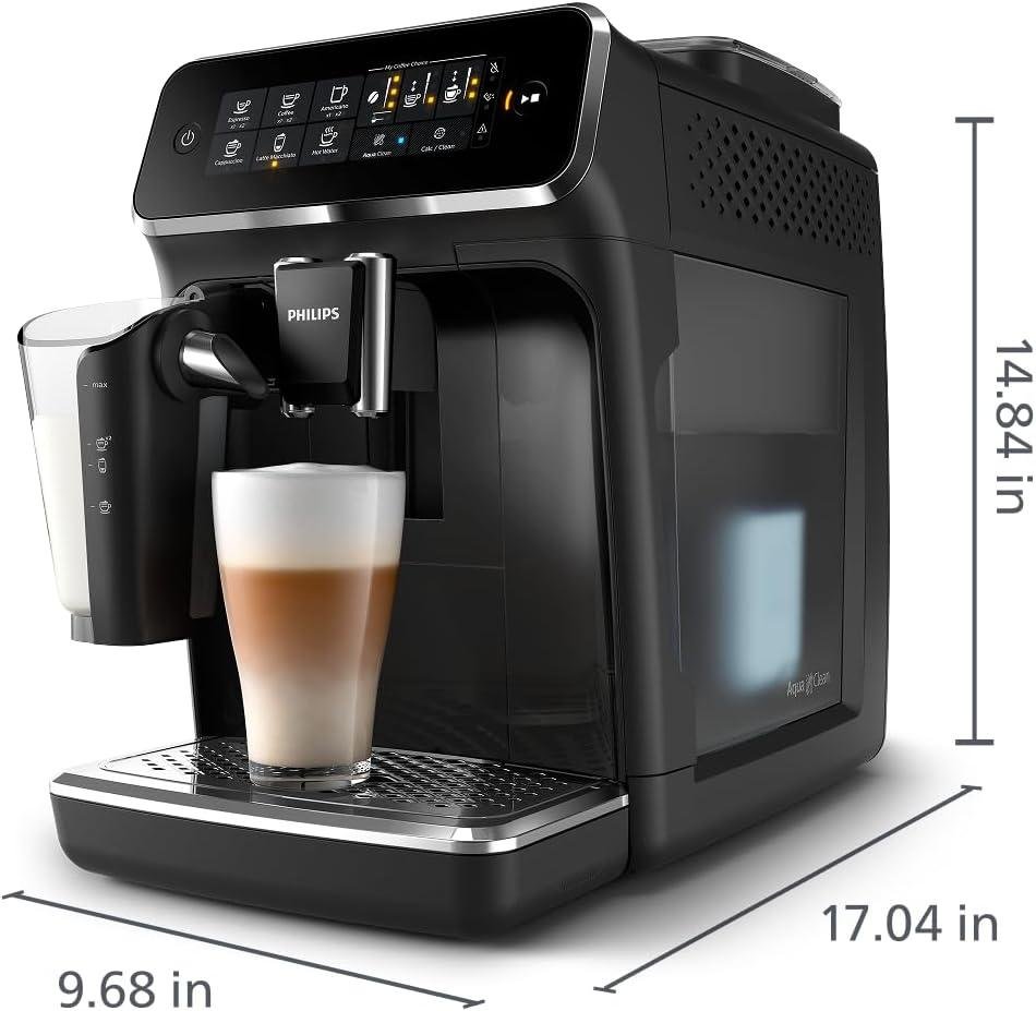 Philips 3200 Series Fully Automatic Espresso Machine LatteGo image 2
