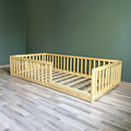 Montessori Floor Bed / Toddler Floor Bed / Montessori Bed with extended rail х image 0