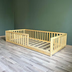 Montessori Floor Bed / Toddler Floor Bed / Montessori Bed with extended rail х image 0