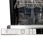 ZLINE Autograph Edition 24" Stainless Steel Handle Rack Top Touch Control Dishwasher image 2