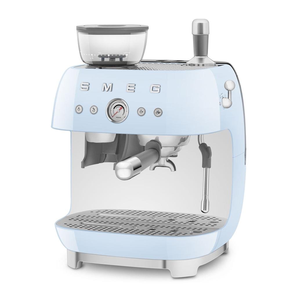 Manual Espresso Coffee Machine with Grinder – Retro-Style image 2