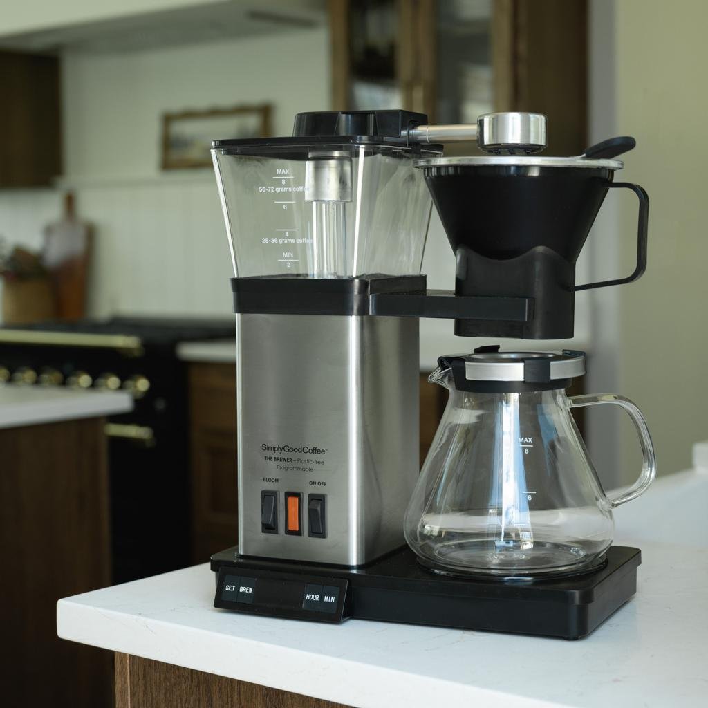 Simply Good Coffee The Brewer Plastic-Free Programmable 8-Cup Automatic Drip Coffee Maker image 1