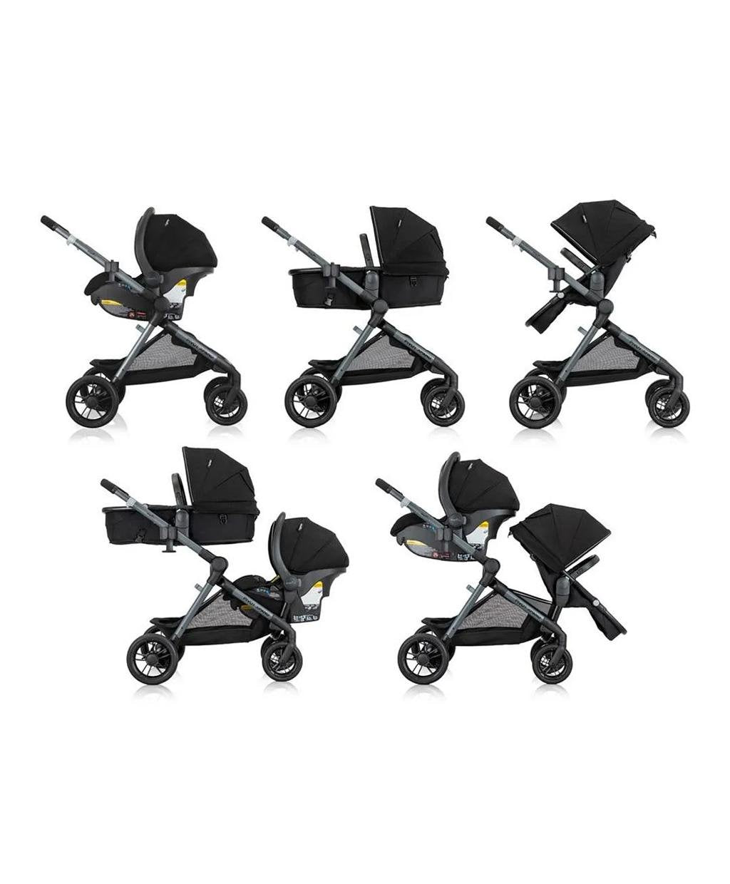 Evenflo Pivot Xpand Modular Travel System with LiteMax Infant Car Seat image 2
